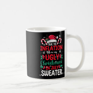 Mug Pull Ugly de Noël en Juillet Drôle d'Inflation