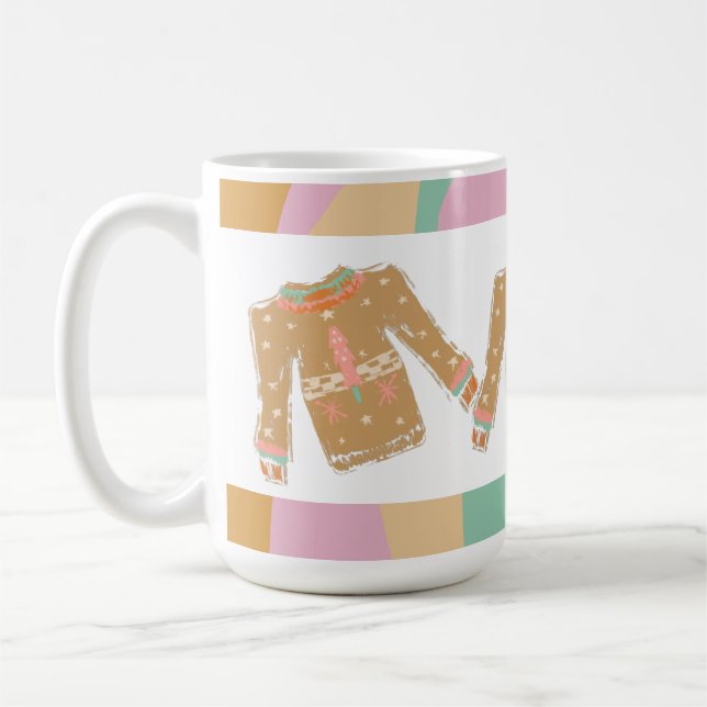 Mug Pull Ugly Noël Groovy Rose Terreux (Gauche)