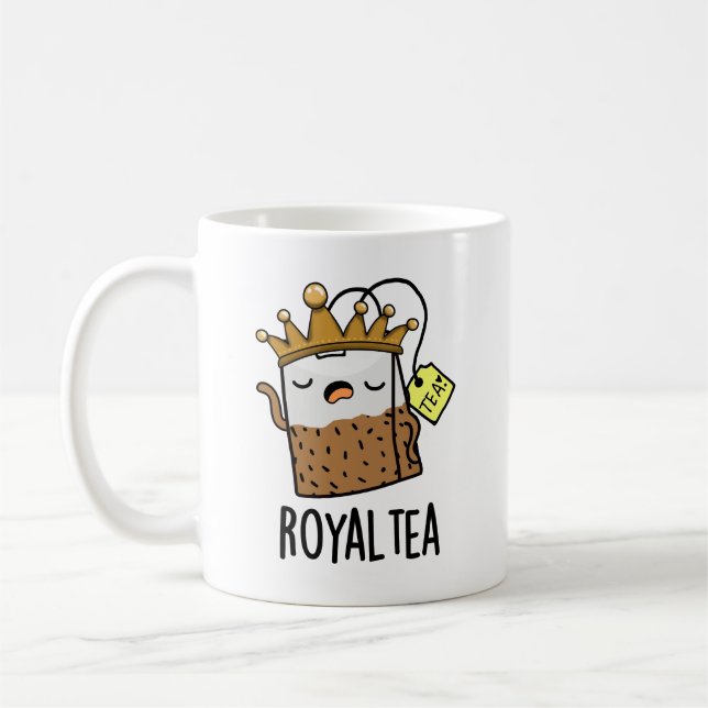 Mug Pun de thé amusant Royal tea (Gauche)