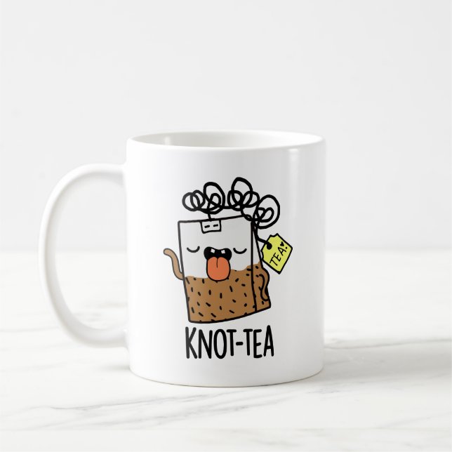 Mug Pun de thé Knot-tea drôle  (Gauche)