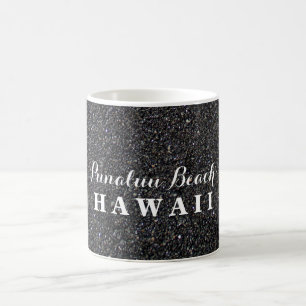 Mug Punalu'u Beach Hawaii - Photo de plage de sable no