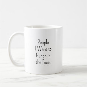 Mug Punch drôle au visage d'un collègue pour survivre