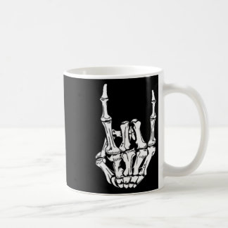 Mug Punk Rock Skeleton Cool Rocker Halloween Hommes Fe