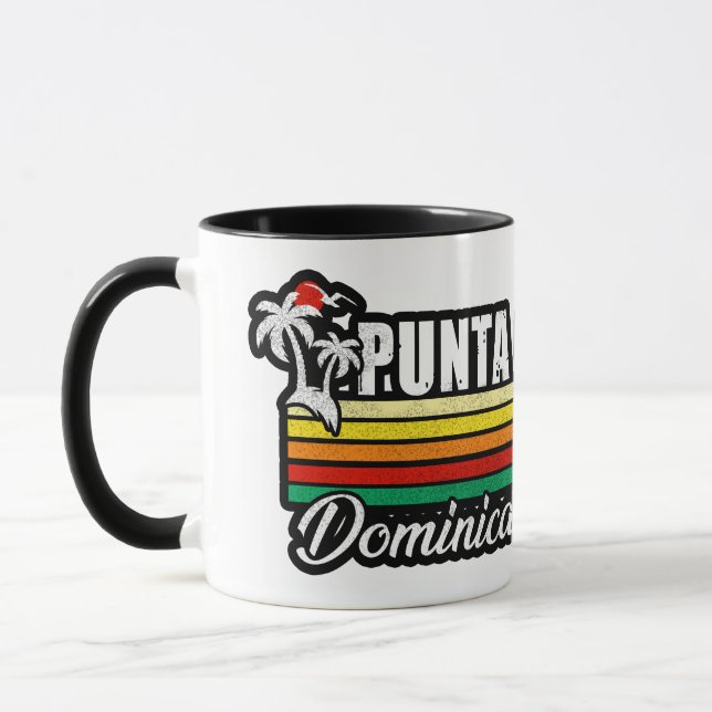 Mug Punta Cana République Dominicaine - Souvenir Rétro (Gauche)