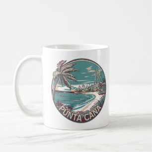 Mug Punta Cana République dominicaine Voyage Badge Art