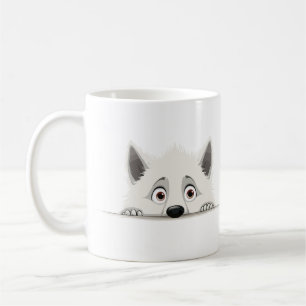 Mug Puppy Peeking mignon adorable drôle dessin animal