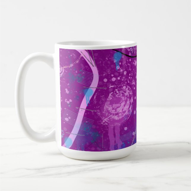 Mug Purple Abstrait Dreamscape (Gauche)