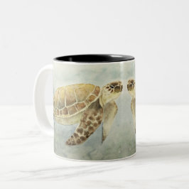 Mug Purple Aquarelle Tortues de mer