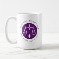 Purple Libra Zodiac Star Signal Personnalité Trait