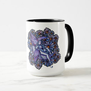 Mug Purple LuneEnfant Fée Lune Enfant Féeries florales