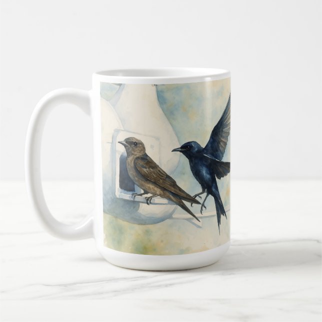 Mug Purple Martin Landlord Nature Swallow Bird Gourds (Gauche)