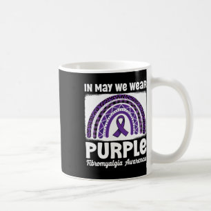 Mug Purple Rainbow Support Fibro Warrior Fibromyalgia
