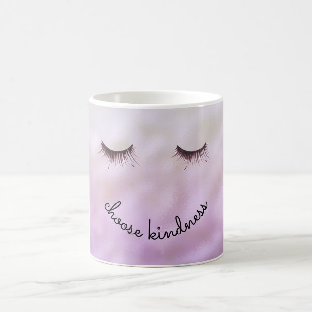 Mug Purple rose Ombre noir cils doux (Centre)
