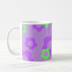 Mug Purple Y2K Fleur sauvage Bold Retro Spring Cuisine