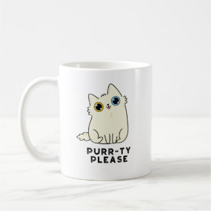 Mug Purr ty S'Il Vous Plaît Funny Kitty Chat Pun