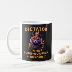 Mug Purrsuasion Agenda Drôle King Cat
