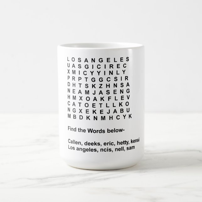 Mug Puzzle de LA de NCIS (Centre)
