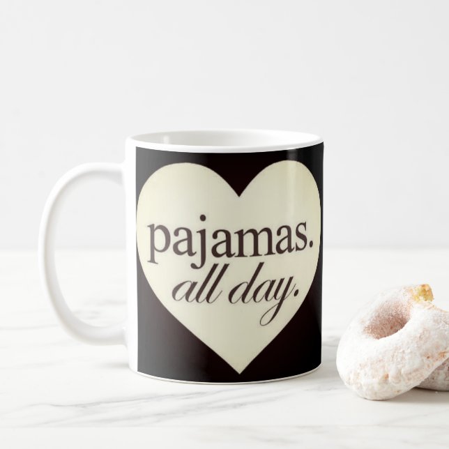 Mug Pyjamas toute la journée (Avec donut)