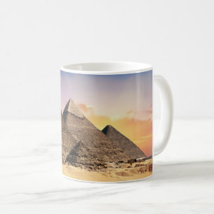 Mug Pyramides de Gizeh Antiques au Coucher du Soleil -
