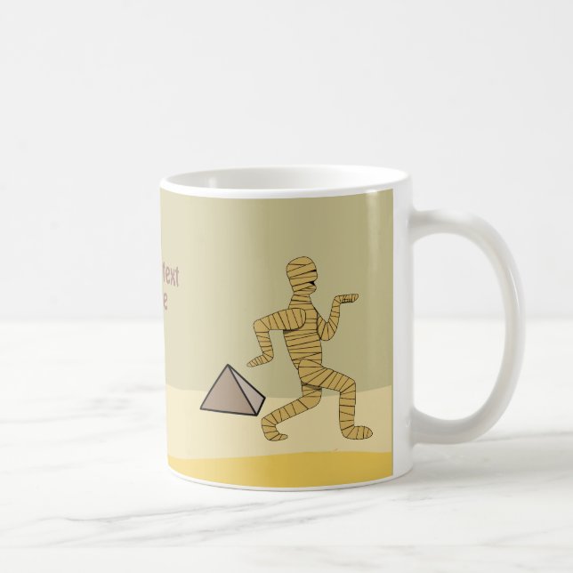 Mug Pyramides égyptiennes de maman de bande dessinée (Droite)