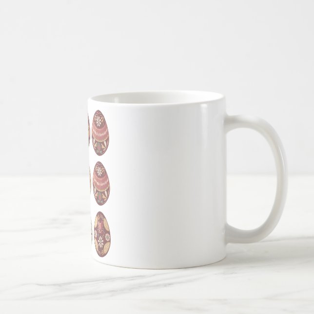 Mug Pysanky Oeuf de Pâques Joyeux Jour de Pâques Chass (Droite)