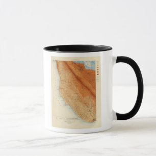 Mug Quadrillage Père Noël Cruz montrant l'intensité