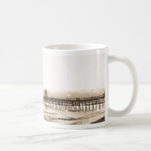 Mug quai de San Clemete photo vintage de la plage Cali
