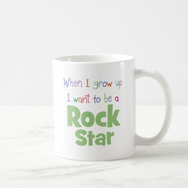 Mug Quand je grandis la vedette du rock (Droite)