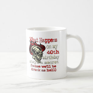 Mug quarantième Cadeaux d'anniversaire