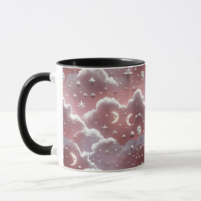 Mug - Quartz Pink Celestial Moon Tasse (Links)