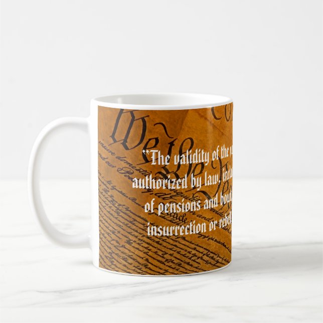 Mug Quatorzième Amendement Dette publique (Gauche)