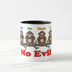 Mug Quatre singes sages