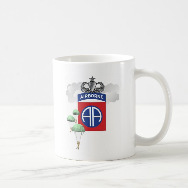 Mug quatre-vingt-deuxième Aéroporté, parachutistes, (Droite)