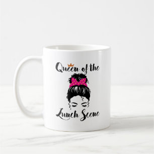 Mug Queen of the Lunch Scene Cafeteria Travailleuse Fe