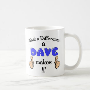 Mug Quelle différence un Dave fait à tasse. Cadeau d