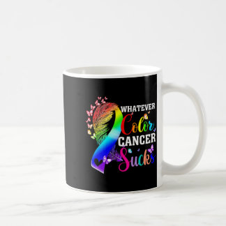 Mug Quelle que soit la couleur le cancer aspire Couleu