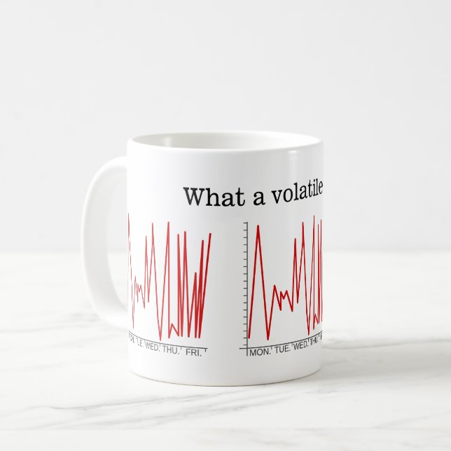 Mug Quelle semaine volatile ! (Devant gauche)