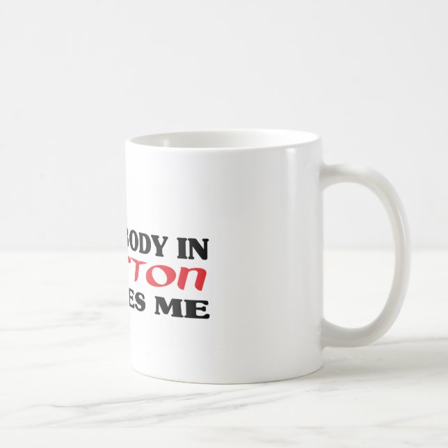 Mug Quelqu'un à Boston m'aime le t-shirt (Droite)