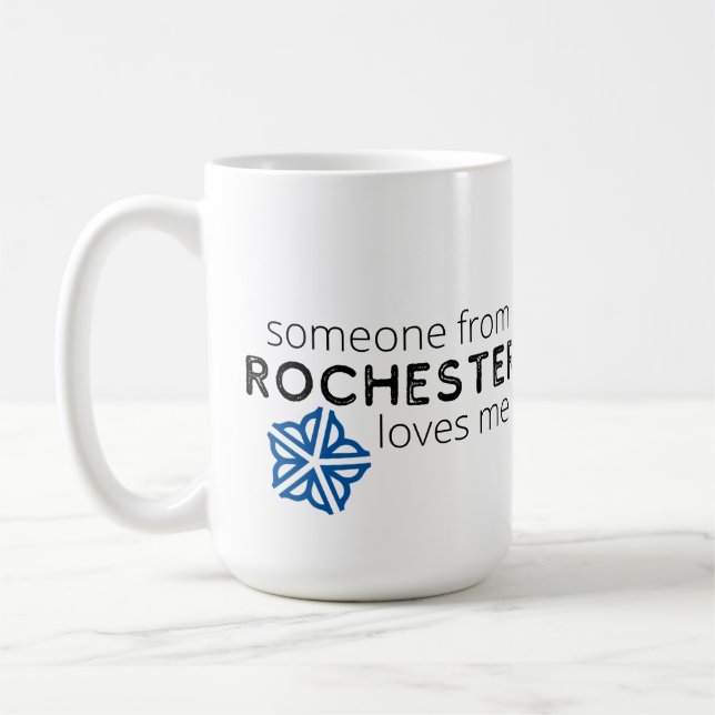 Mug Quelqu'un de Rochester (NY) m'aime (Gauche)
