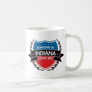 Mug Quelqu'un en Indiana m'aime
