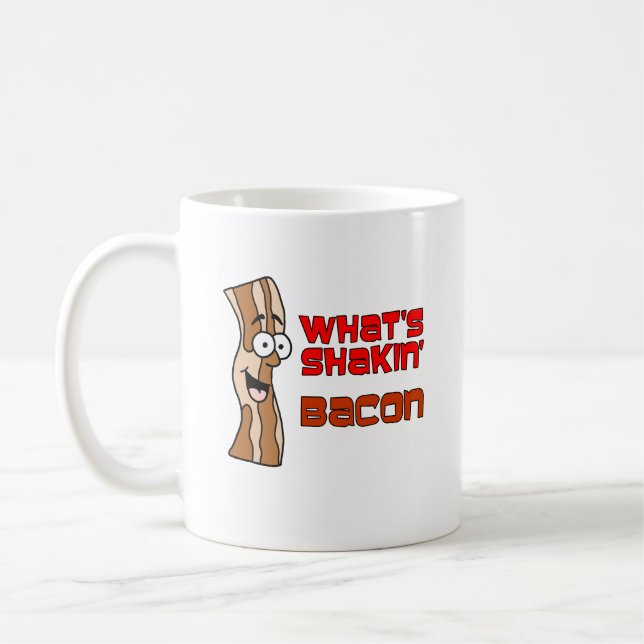 Mug Qu'est-ce que Shakin Bacon Cartoon (Gauche)