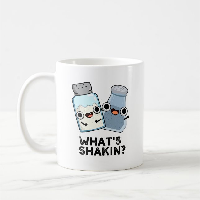 Mug Qu'est-ce que Shakin Funny Sel et Pepper Shaker Pu (Gauche)