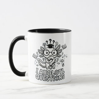 Mug Questions de l'Axolotl Je Cadeau Café Existentiel 