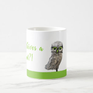 Mug Qui donne une huée ? Art creusant argenté de hib