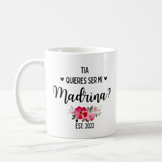 Mug Quieres Ser Mi Madrina 2022 (Gauche)