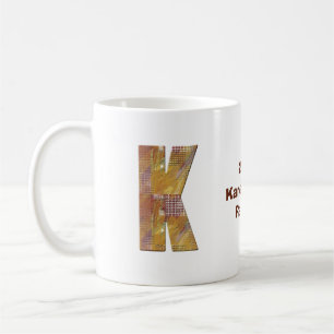 Mug Quilet de travail à la famille de réunion K Monogr