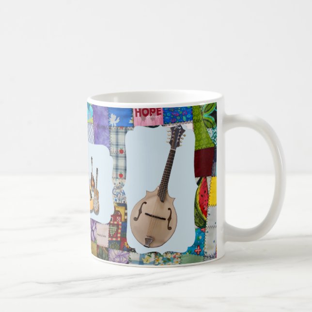 MUG QUILTÉ DE BANDE MANDOLIN-BLUEGRASS (Droite)