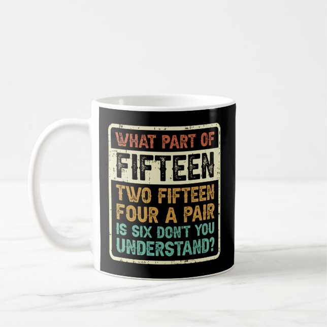 Mug Quinze Deux Quinze Quatre Une Paire Six Cribbage (Gauche)