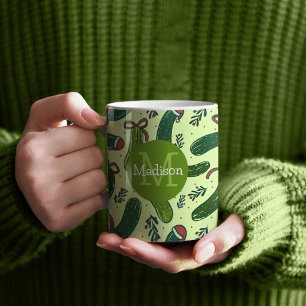 Mug Quirky Festive Pickles de Noël Motif