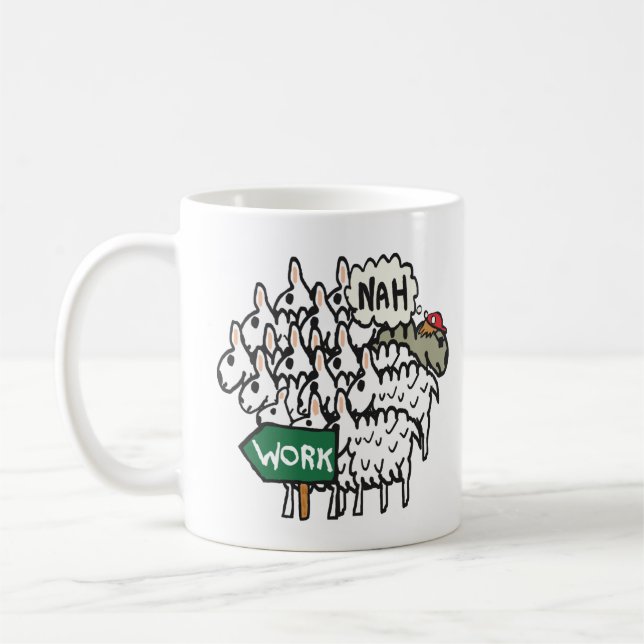 Mug Quitter le travail (Gauche)